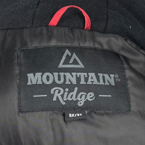 Mountain Ridge Mens 3XLT Red Winter Parka Faux Fur Hood - Picture 15 of 16